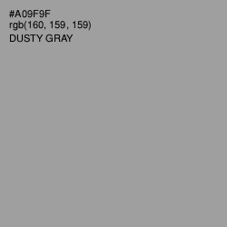 #A09F9F - Dusty Gray Color Image